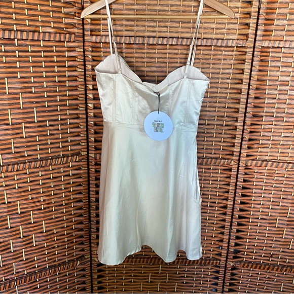 NWT Princess Polly “Spotlight” Champagne Mini Dress - Picture 5 of 6